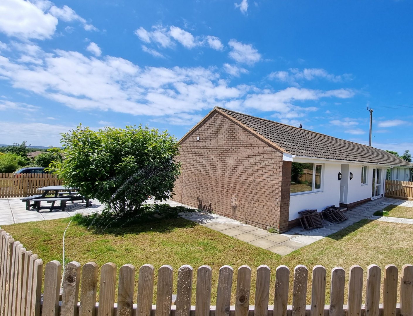 A supported living bungalow with a level, step-free path to the entrance
