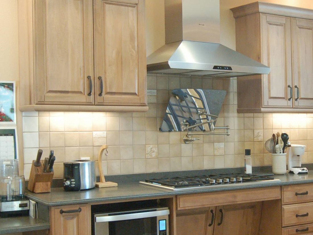 An accessible kitchen with clear circulation space and reachable storage